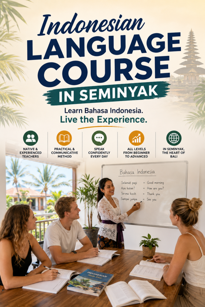 Indonesian language course in Seminyak
