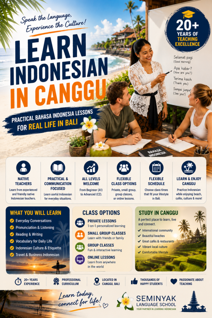Learn Indonesian in Canggu